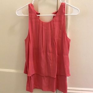 Pink j crew tank top